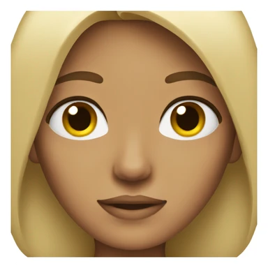 Half blonde half brown hair sticker