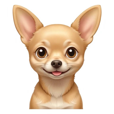 Cheerful beige Chihuahua sticker