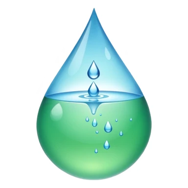 The water is not coming out the green part sticker