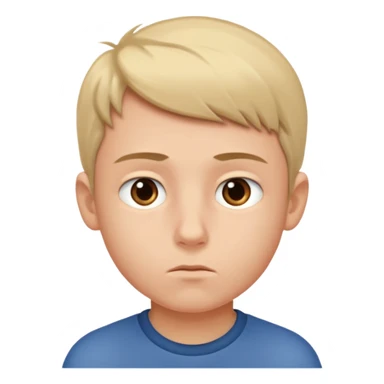 boy thinking abouting something  sticker