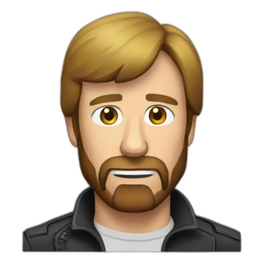 Chuck norris saved head sticker