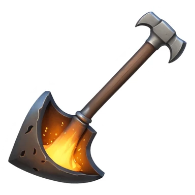 axe forging sticker
