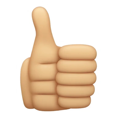 a thumbs up hand with two thumbs and seven fingers sticker
