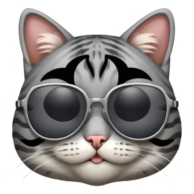 Cat with sunglasses sticker