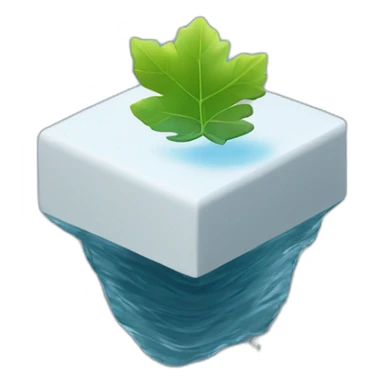 small-leaf-floating-on-water-block-and-security-ptz-camera-behind sticker