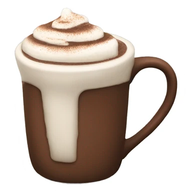Hot chocolate mug sticker