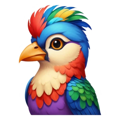 painter bird sticker