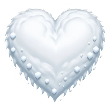 A snowing heart sticker