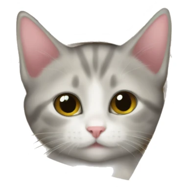 Kitten with mom in a blanket sticker