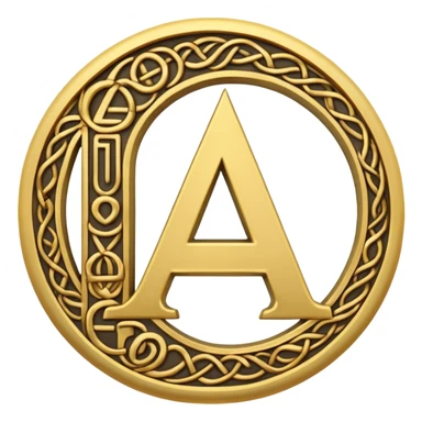 English letter and hieroglyph sticker