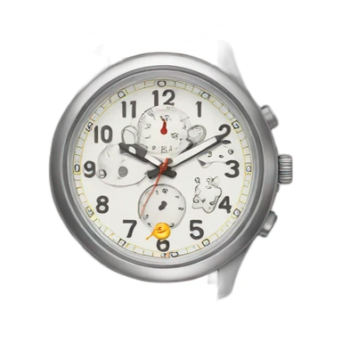 watch with time sticker