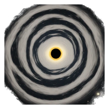 Space black hole  sticker