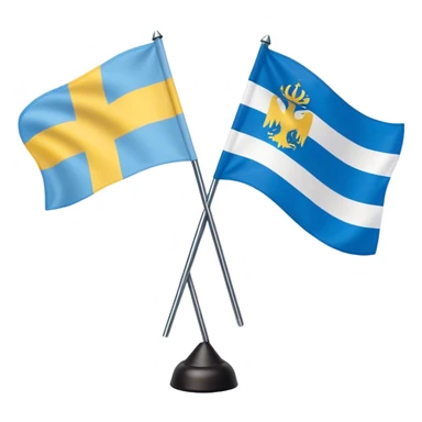 galician flag mixed with canarian flag sticker