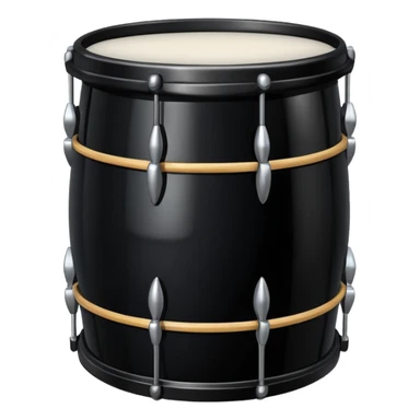 Decorative Drum black  sticker
