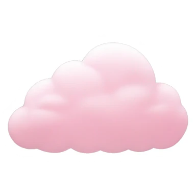 Light pink cloud sticker