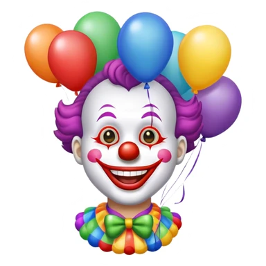 Clown with balloons sticker