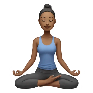 lady doing yoga  sticker