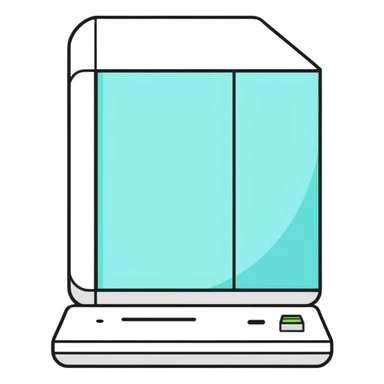 sticker style tech lab, bold outlines, fun vibe sticker