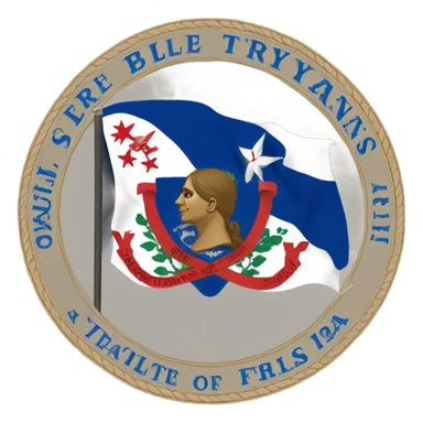 virginia state flag sticker