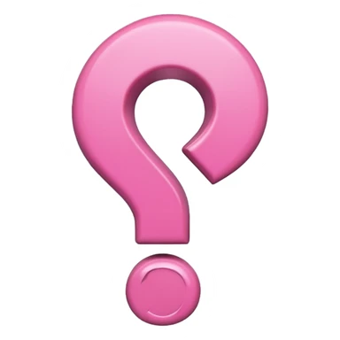 pink question  sticker