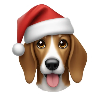 Christmas Dacshound sticker