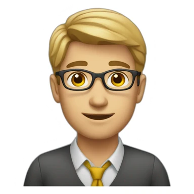 Young handsome male teacher  sticker