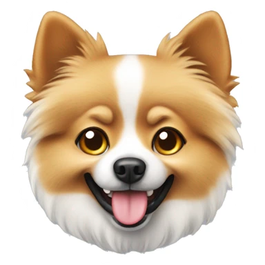 funny dog spitz sticker