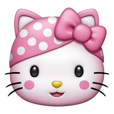 Hello Kitty de puntitos sticker