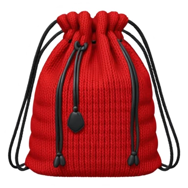 red Knitted Bag sticker