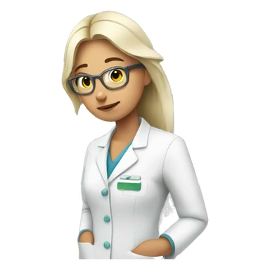 Pharmacy who is sleepy and love shopping sticker