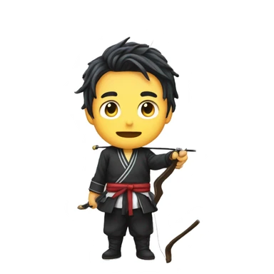 Gojo satoru with a bow sticker