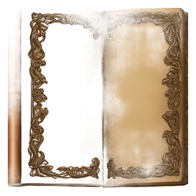 antique leather journal sticker