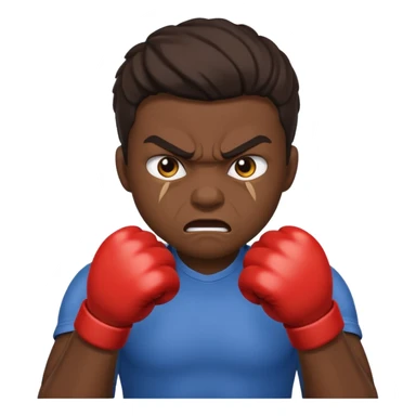 Angry with balled fists in the air sticker