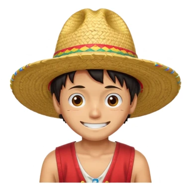 Sombrero de paja luffy sticker