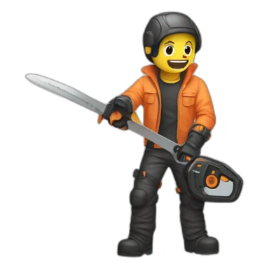 Pochita chainsaw man sticker