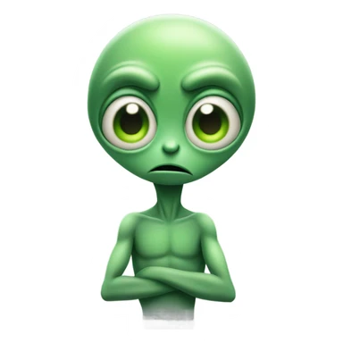 Cool alien from mars not wanting visitors  sticker