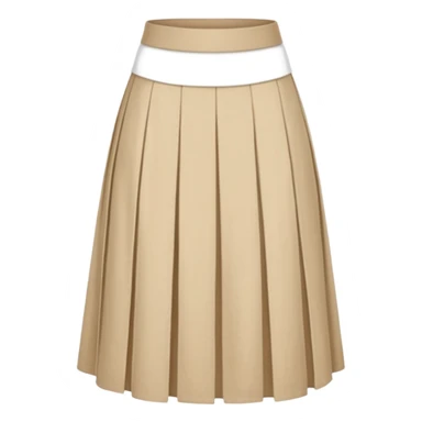beige cloth skirt sticker