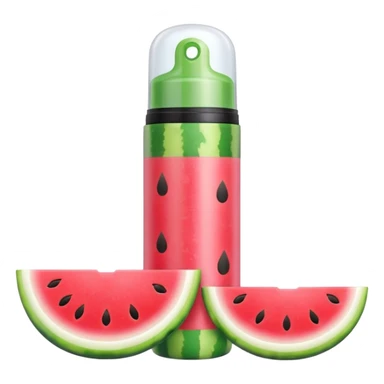 Dot and key watermelon sunscreen stick sticker