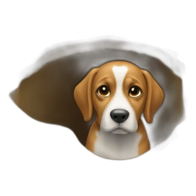 the dog is buried there sticker