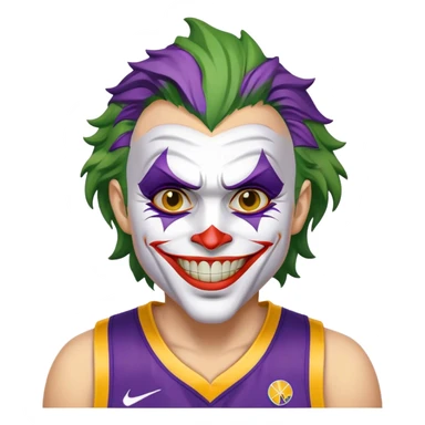 The joker wearing a Denver Nuggets uniform sticker