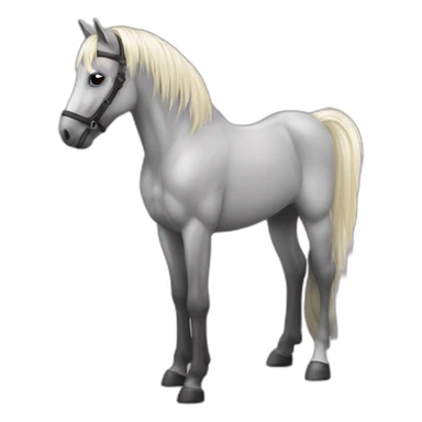 Poney avec table de mixage sur le dos sticker