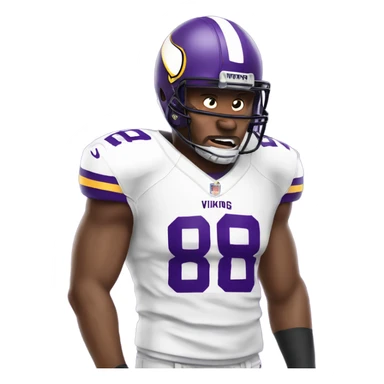 Vikings football sweating sticker