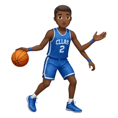 Basketball player sticker