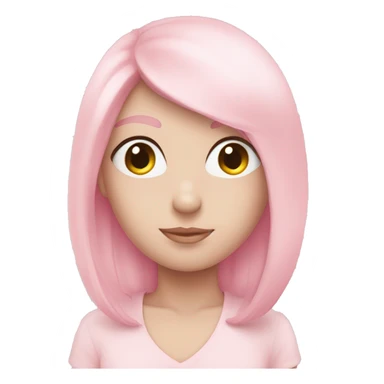 light pink hearte sticker