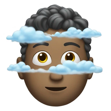 Swimming in clouds sticker