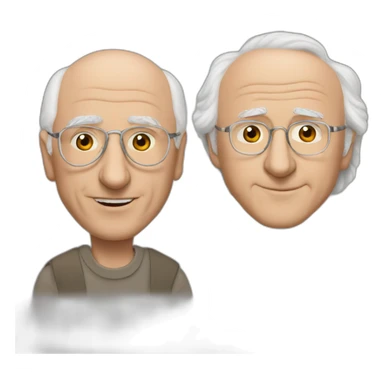 larry david and leon sticker