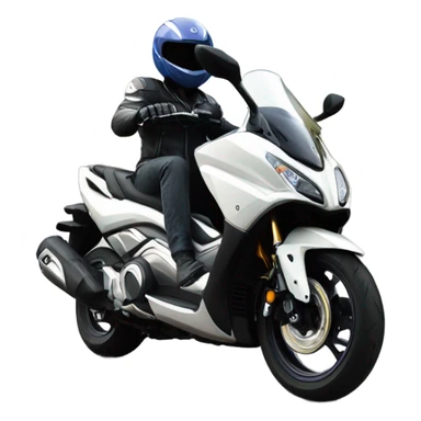 Stitch driving yamaha tmax 2012  sticker