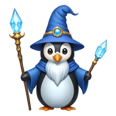 Penguin Wizard sticker