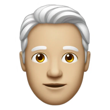 entrepreneur white face sticker