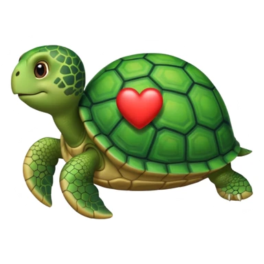 See Turtle in love sticker